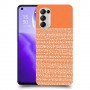 נקודות לבנות בכתום כיסוי מגן קשיח מעוצב ל Oppo Reno5 5G יחידה אחת סקרין מובייל