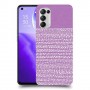נקודות לבנות בסגול כיסוי מגן קשיח מעוצב ל Oppo Reno5 5G יחידה אחת סקרין מובייל