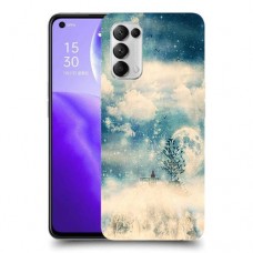 יופי חורף כיסוי מגן קשיח מעוצב ל Oppo Reno5 5G יחידה אחת סקרין מובייל