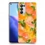 אפרסקים כתומים כיסוי מגן קשיח מעוצב ל Oppo Reno5 Pro 5G יחידה אחת סקרין מובייל