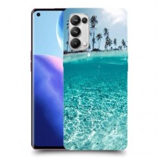 חופשה גן עדן כיסוי מגן קשיח מעוצב ל Oppo Reno5 Pro 5G יחידה אחת סקרין מובייל