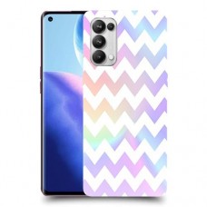 גיאומטריה פסטל כיסוי מגן קשיח מעוצב ל Oppo Reno5 Pro 5G יחידה אחת סקרין מובייל