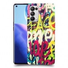 אהבת שלום כיסוי מגן קשיח מעוצב ל Oppo Reno5 Pro 5G יחידה אחת סקרין מובייל