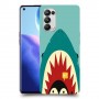 פינגווין בכריש כיסוי מגן קשיח מעוצב ל Oppo Reno5 Pro 5G יחידה אחת סקרין מובייל