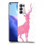 צבי ורוד כיסוי מגן קשיח מעוצב ל Oppo Reno5 Pro 5G יחידה אחת סקרין מובייל