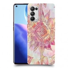 חמניות מוזרה סגולה כיסוי מגן קשיח מעוצב ל Oppo Reno5 Pro 5G יחידה אחת סקרין מובייל