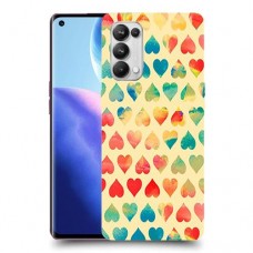 לבבות קשת כיסוי מגן קשיח מעוצב ל Oppo Reno5 Pro 5G יחידה אחת סקרין מובייל