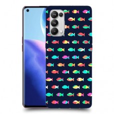 קשת בדגים כיסוי מגן קשיח מעוצב ל Oppo Reno5 Pro 5G יחידה אחת סקרין מובייל