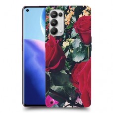 ורדים כיסוי מגן קשיח מעוצב ל Oppo Reno5 Pro 5G יחידה אחת סקרין מובייל