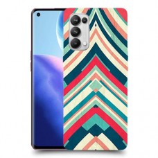 פסים בצבע כיסוי מגן קשיח מעוצב ל Oppo Reno5 Pro 5G יחידה אחת סקרין מובייל