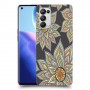 חמניות בשחור כיסוי מגן קשיח מעוצב ל Oppo Reno5 Pro 5G יחידה אחת סקרין מובייל
