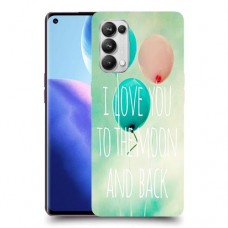 עד הירח ובחזרה כיסוי מגן קשיח מעוצב ל Oppo Reno5 Pro 5G יחידה אחת סקרין מובייל