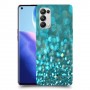 טורקיז יהלומים כיסוי מגן קשיח מעוצב ל Oppo Reno5 Pro 5G יחידה אחת סקרין מובייל