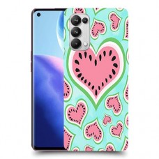 אבטיח אהבה כיסוי מגן קשיח מעוצב ל Oppo Reno5 Pro 5G יחידה אחת סקרין מובייל