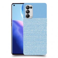 נקודות לבנות בכחול כיסוי מגן קשיח מעוצב ל Oppo Reno5 Pro 5G יחידה אחת סקרין מובייל
