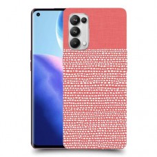 נקודות לבנות בורוד כיסוי מגן קשיח מעוצב ל Oppo Reno5 Pro 5G יחידה אחת סקרין מובייל