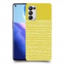 נקודות לבנות בצהוב כיסוי מגן קשיח מעוצב ל Oppo Reno5 Pro 5G יחידה אחת סקרין מובייל