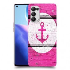 עוגן ורוד מעץ כיסוי מגן קשיח מעוצב ל Oppo Reno5 Pro 5G יחידה אחת סקרין מובייל