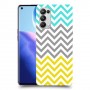 שורות צהובות-ירוקות כיסוי מגן קשיח מעוצב ל Oppo Reno5 Pro 5G יחידה אחת סקרין מובייל