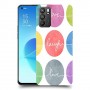 אהבה צחוק חיים כיסוי מגן קשיח מעוצב ל Oppo Reno6 5G יחידה אחת סקרין מובייל