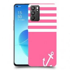 ורוד ימית כיסוי מגן קשיח מעוצב ל Oppo Reno6 5G יחידה אחת סקרין מובייל