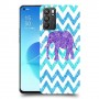 אלפנט סגול כיסוי מגן קשיח מעוצב ל Oppo Reno6 5G יחידה אחת סקרין מובייל
