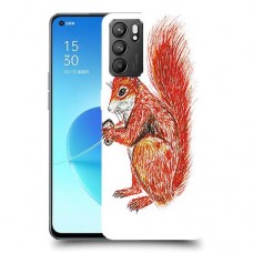 סקוור עשיר כיסוי מגן קשיח מעוצב ל Oppo Reno6 5G יחידה אחת סקרין מובייל