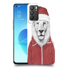 סנטה אריה כיסוי מגן קשיח מעוצב ל Oppo Reno6 5G יחידה אחת סקרין מובייל