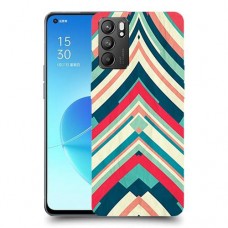 פסים בצבע כיסוי מגן קשיח מעוצב ל Oppo Reno6 5G יחידה אחת סקרין מובייל