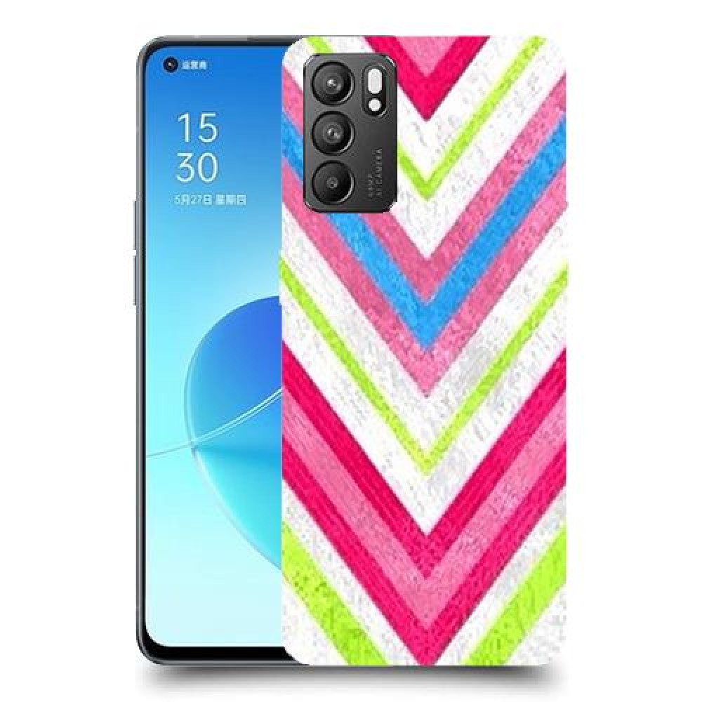 צבעים חשופים כיסוי מגן קשיח מעוצב ל Oppo Reno6 5G יחידה אחת סקרין מובייל