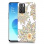 חמניות בלבן כיסוי מגן קשיח מעוצב ל Oppo Reno6 5G יחידה אחת סקרין מובייל