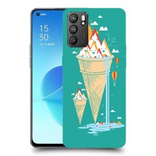 גלידה סאני כיסוי מגן קשיח מעוצב ל Oppo Reno6 5G יחידה אחת סקרין מובייל