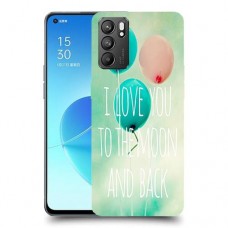 עד הירח ובחזרה כיסוי מגן קשיח מעוצב ל Oppo Reno6 5G יחידה אחת סקרין מובייל