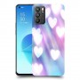 לבבות מעורפלים בכחול כיסוי מגן קשיח מעוצב ל Oppo Reno6 5G יחידה אחת סקרין מובייל