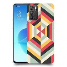 הצגת הפשטה כיסוי מגן קשיח מעוצב ל Oppo Reno6 5G יחידה אחת סקרין מובייל