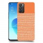 נקודות לבנות בכתום כיסוי מגן קשיח מעוצב ל Oppo Reno6 5G יחידה אחת סקרין מובייל