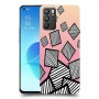 זאברה ריבועים כיסוי מגן קשיח מעוצב ל Oppo Reno6 5G יחידה אחת סקרין מובייל