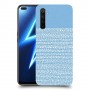 נקודות לבנות בכחול כיסוי מגן קשיח מעוצב ל Realme 6 Pro יחידה אחת סקרין מובייל
