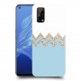 לבן כחול כיסוי מגן קשיח מעוצב ל Realme 7 5G יחידה אחת סקרין מובייל