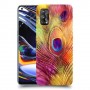 נוצת טווס כיסוי מגן קשיח מעוצב ל Realme 7 Pro יחידה אחת סקרין מובייל