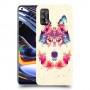 פיקסל וולף כיסוי מגן קשיח מעוצב ל Realme 7 Pro יחידה אחת סקרין מובייל