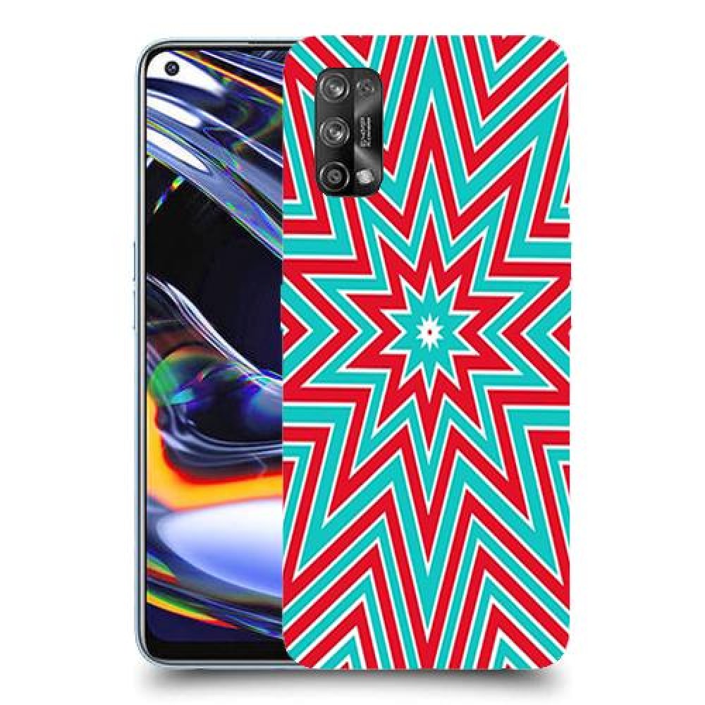 צבעי שלג כיסוי מגן קשיח מעוצב ל Realme 7 Pro יחידה אחת סקרין מובייל