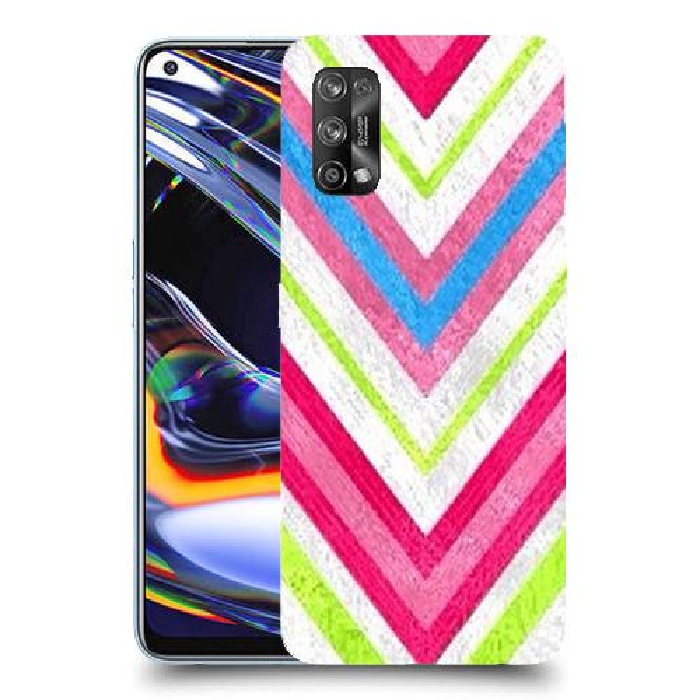 צבעים חשופים כיסוי מגן קשיח מעוצב ל Realme 7 Pro יחידה אחת סקרין מובייל