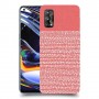 נקודות לבנות בורוד כיסוי מגן קשיח מעוצב ל Realme 7 Pro יחידה אחת סקרין מובייל
