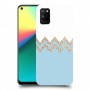 לבן כחול כיסוי מגן קשיח מעוצב ל Realme 7i יחידה אחת סקרין מובייל