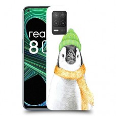 פינגווין בקור כיסוי מגן קשיח מעוצב ל Realme 8 5G יחידה אחת סקרין מובייל