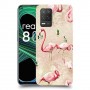 פלמינגו ורוד כיסוי מגן קשיח מעוצב ל Realme 8 5G יחידה אחת סקרין מובייל