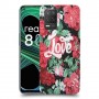 רוז אהבה כיסוי מגן קשיח מעוצב ל Realme 8 5G יחידה אחת סקרין מובייל