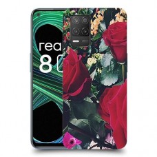 ורדים כיסוי מגן קשיח מעוצב ל Realme 8 5G יחידה אחת סקרין מובייל
