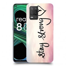 הישאר חזק כיסוי מגן קשיח מעוצב ל Realme 8 5G יחידה אחת סקרין מובייל